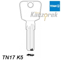 Mieszkaniowy 170 - klucz surowy mosiężny - Titan TN17 K5
